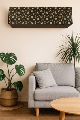 Flipkart SmartBuy Air Conditioner  Cover(Width: 112 cm, Brown, Yellow)