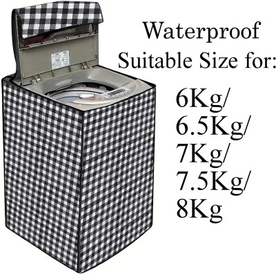 Declooms Top Loading Washing Machine  Cover(Width: 61 cm, Black)