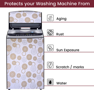 Star Weaves Top Loading Washing Machine  Cover(Width: 58 cm, Waterproof & Dustproof with Zipper, (Size - 58X58X89 Cm) - KUM184)