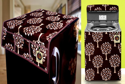 Comfort House Top Loading Washing Machine  Cover(Width: 58.42 cm, Brown)