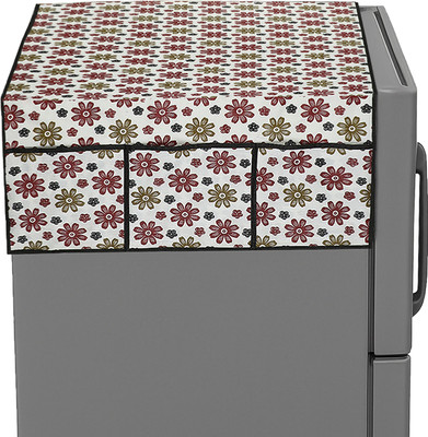 nurafiya Refrigerator  Cover(Width: 49 cm, Multicolor)