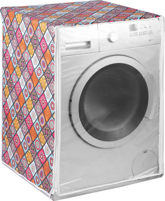 Deluxlane Front Loading Washing Machine  Cover(Width: 63 cm, Pink)