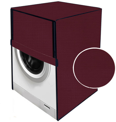 Delideal Front Loading Washing Machine  Cover(Width: 68 cm, Maroon)