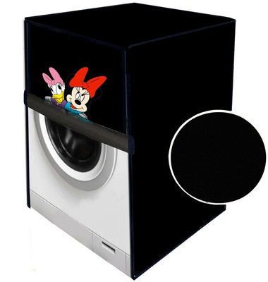 JM Homefurnishings Front Loading Washing Machine  Cover(Width: 66 cm, Black)