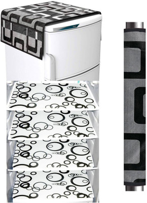 LAPHINO Refrigerator  Cover(Width: 100 cm, BLACK)