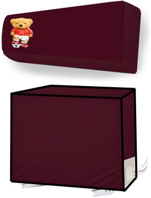 JMHomefurnshings Air Conditioner  Cover(Width: 46 cm, Maroon)