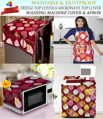 Kanushi Industries Semi-Automatic Washing Machine  Cover(Width: 83 cm, Maroon)