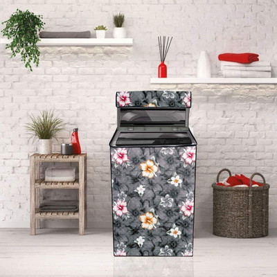 Sarvatapana Top Loading Washing Machine  Cover(Width: 56.2 cm, Grey Flower)