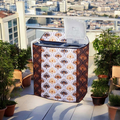 shrinitya Semi-Automatic Washing Machine  Cover(Width: 81 cm, Multicolor)
