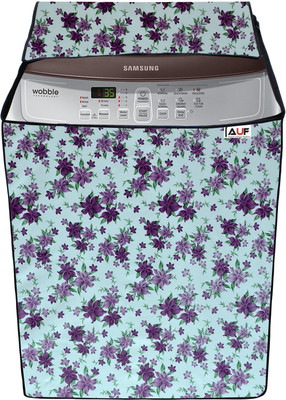 AAVYA UNIQUE FASHION Top Loading Washing Machine  Cover(Width: 63.7 cm, Purple,White)