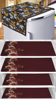 KANUSHI Fridge Mat(Width: 44 cm, Brown)