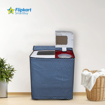 Flipkart SmartBuy Semi-Automatic Washing Machine  Cover(Width: 83 cm, Blue, White)