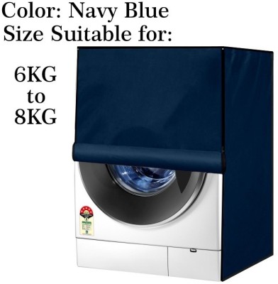 Declooms Front Loading Washing Machine  Cover(Width: 61 cm, Navy Blue)