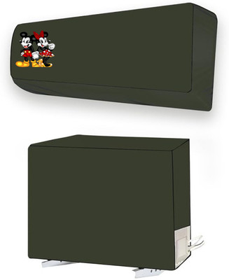ME AND ME Air Conditioner  Cover(Width: 127.9 cm, Green)