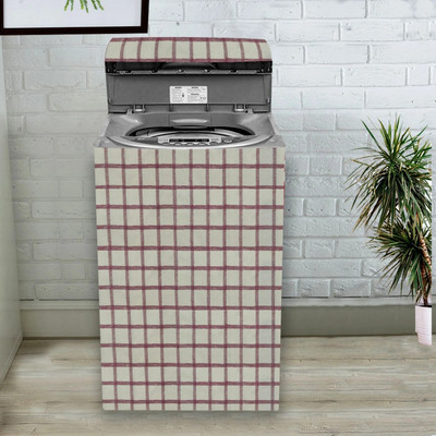Flipkart SmartBuy Top Loading Washing Machine  Cover(Width: 55 cm, Beige, Maroon)
