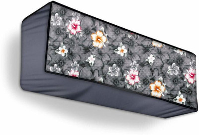 Lala Maneet Air Conditioner  Cover(Width: 114.3 cm, GREY FLOWER)