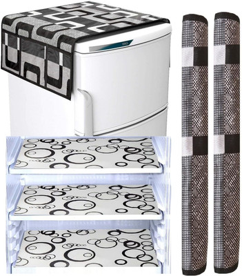 RichBox Refrigerator  Cover(Width: 54 cm, Black)
