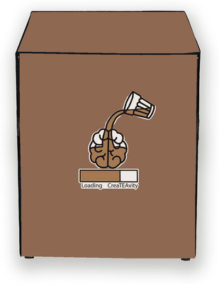 Hizing Front Loading Washing Machine  Cover(Width: 69 cm, Beige, Brown)