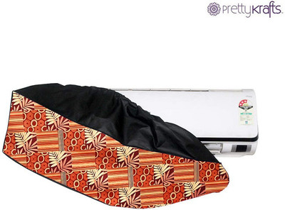 Delideal Air Conditioner  Cover(Width: 47 cm, Orange, Yellow)