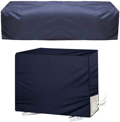 Amarud Air Conditioner  Cover(Width: 112 cm, Navy Blue)