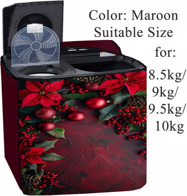 Declooms Semi-Automatic Washing Machine  Cover(Width: 94 cm, Red)
