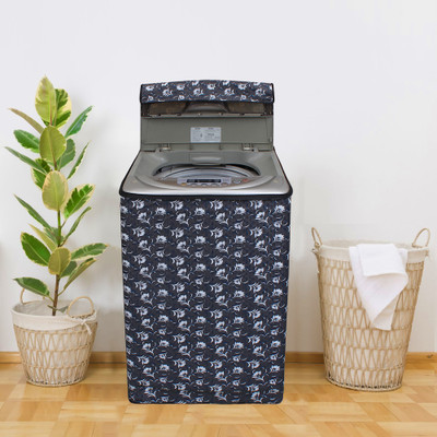 Glassiano Top Loading Washing Machine  Cover(Width: 58.42 cm, Grey)