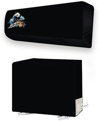 ME AND ME Air Conditioner  Cover(Width: 111.5 cm, Black)