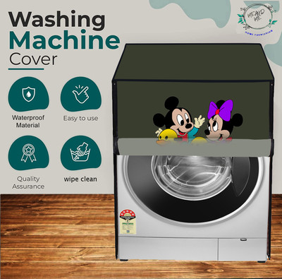 ME AND ME Front Loading Washing Machine  Cover(Width: 66 cm, Green, Yellow)