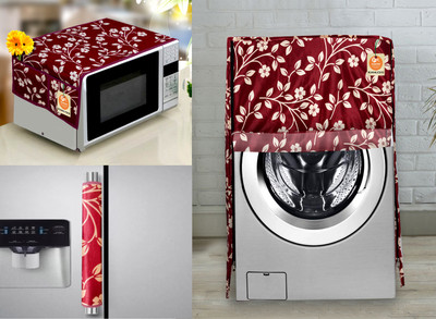 Kanushi Industries Front Loading Washing Machine  Cover(Width: 58 cm, Maroon)