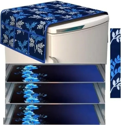 BHOLA PARVATI TRADING Fridge Mat(Width: 39 cm, Blue)