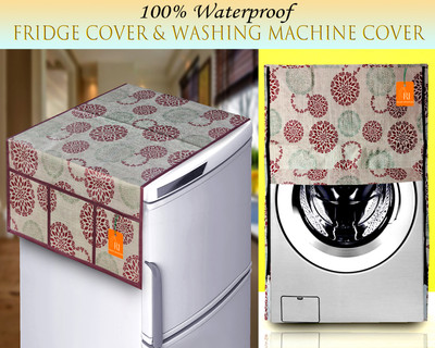 RELOOK INDUSTRIES Front Loading Washing Machine  Cover(Width: 58 cm, Beige, Green)