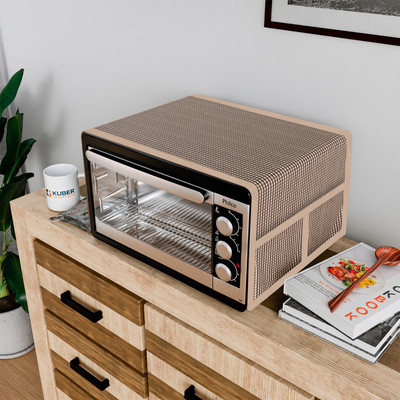 KUBER INDUSTRIES Microwave Oven  Cover(Width: 87 cm, Brown)