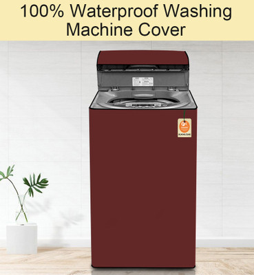 Kanushi Industries Top Loading Washing Machine  Cover(Width: 58.42 cm, Maroon)