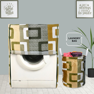E-Retailer Front Loading Washing Machine  Cover(Width: 58 cm, Green)