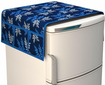 Wishland Refrigerator  Cover(Width: 53.34 cm, Fridge Top Cover with 6 Utility Pockets Pack Of 1 Pc)