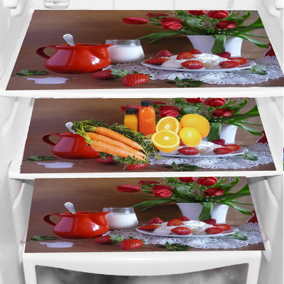 REVEXO Fridge Mat(Width: 45 cm, Multicolor)