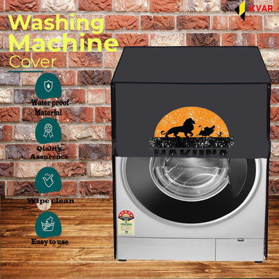KVAR Front Loading Washing Machine  Cover(Width: 61 cm, Grey)