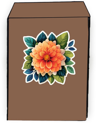 Amodori Front Loading Washing Machine  Cover(Width: 67 cm, Beige, Orange)