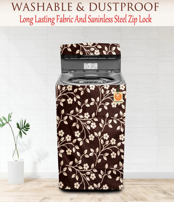 Kanushi Industries Top Loading Washing Machine  Cover(Width: 55 cm, Brown, Beige)
