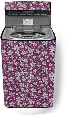 Homeify Top Loading Washing Machine  Cover(Width: 57 cm, White, Magenta)