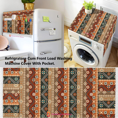 DARSHANAM WORLD Front Loading Washing Machine  Cover(Width: 110 cm, MAROON)