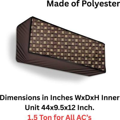Triupati matter Air Conditioner  Cover(Width: 111 cm, Brown::Yellow)