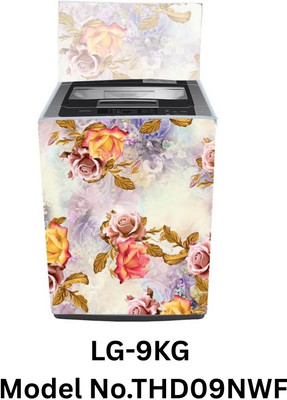 Elam Decor Top Loading Washing Machine  Cover(Width: 58 cm, Gold)