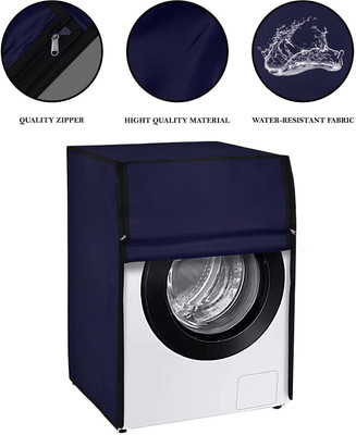 Aamaya Store Front Loading Washing Machine  Cover(Width: 81 cm, Navy Blue)