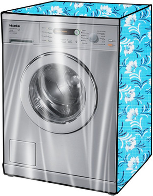KVAR Front Loading Washing Machine  Cover(Width: 66 cm, White, Blue)