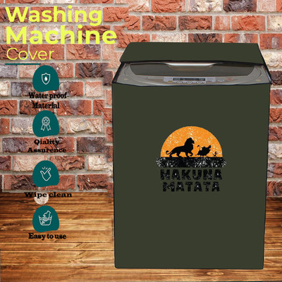 KVAR Top Loading Washing Machine  Cover(Width: 71 cm, Green)