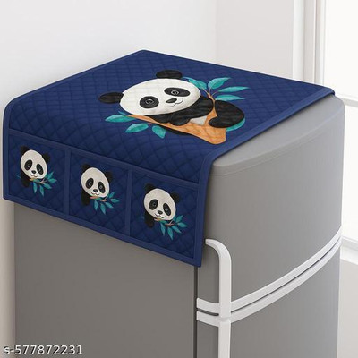 MSC Refrigerator  Cover(Width: 54 cm, Blue)