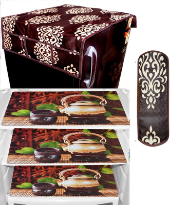 REVEXO Refrigerator  Cover(Width: 44 cm, Multi)