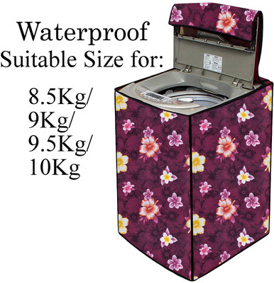 Declooms Top Loading Washing Machine  Cover(Width: 61 cm, Maroon)