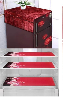 REVEXO Refrigerator  Cover(Width: 56.5 cm, Multicolor)